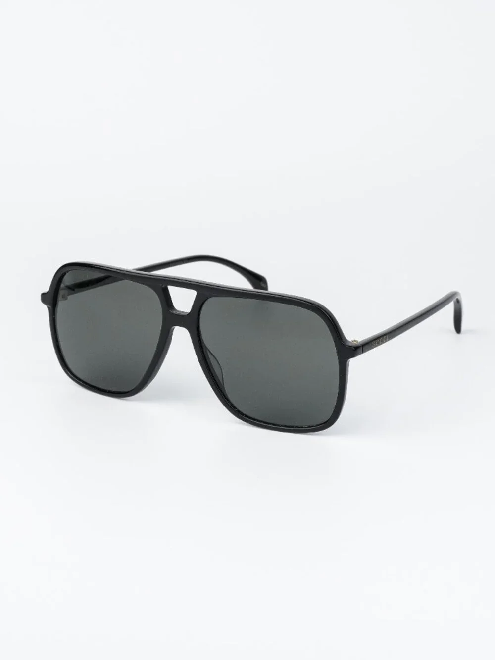 Gucci Men Sunglasses Black Grey Pilot Oversized GG0545S 001 NEW AUTHENTIC